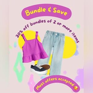 BUNDLE 2 OR MORE ITEMS FOR 30% OFF!!
